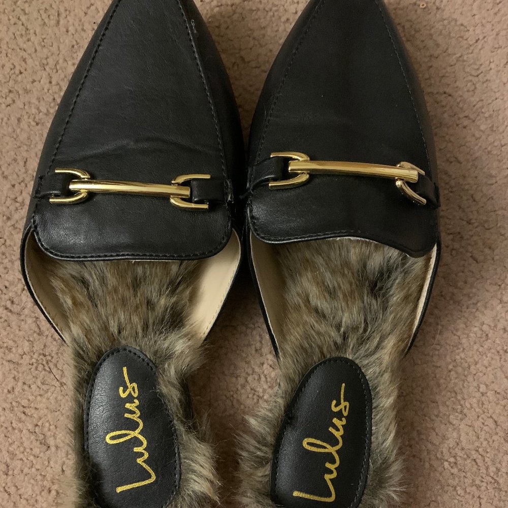 Lulus faux fur mule
